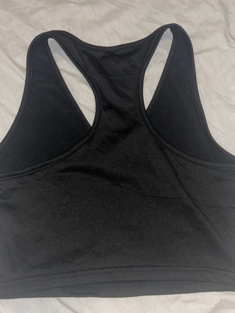SHEIN Black Ribbed Racerback Crop Top - Picture 3 of 3